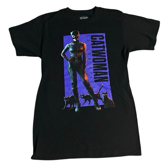 Catwoman Selina Kyle DC Comics Batman Black Graphic T-Shirt Adult Medium - Picture 1 of 3